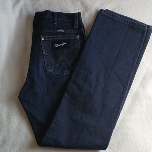 Wrangler Men's Dark Blue Straight Jeans